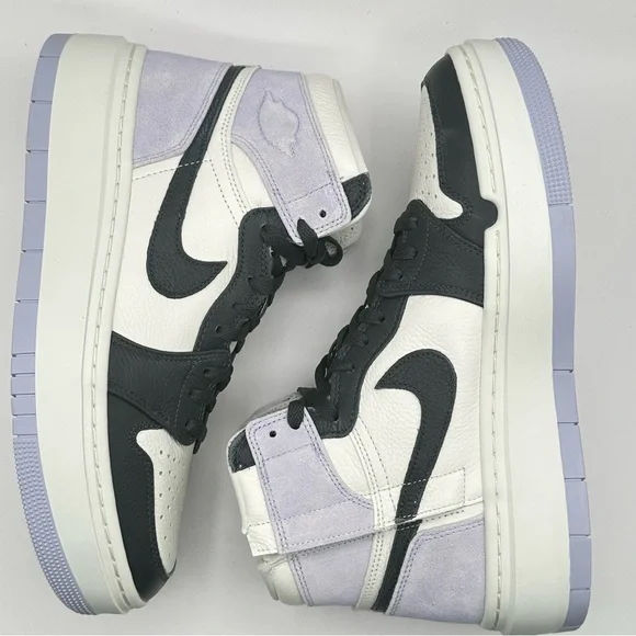 Women’s Air Jordan 1 Elevate High Sz 10.5 Titanium/DK Smoke Grey Sail m - Picture 6 of 11